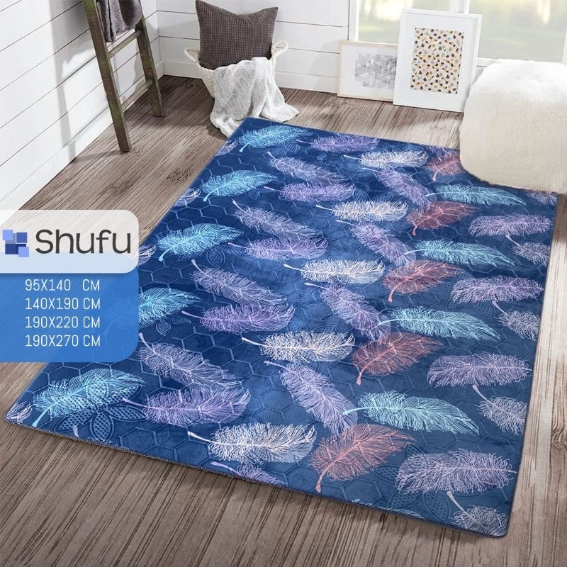 KARPET MALAYSIA SHUFU MOTIF TERBARU READY STOK UKURAN 190x270CM JUMBO SHUFU KARPET MURAH PREMIUM