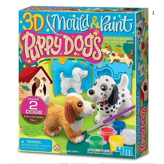 4M MOULD & PAINT PUPPY DOGS