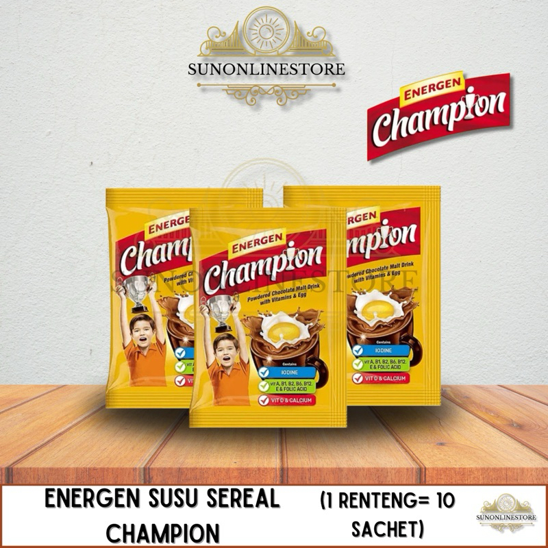 

Energen Susu Sereal Champion 1 Renteng (10 Sachet)