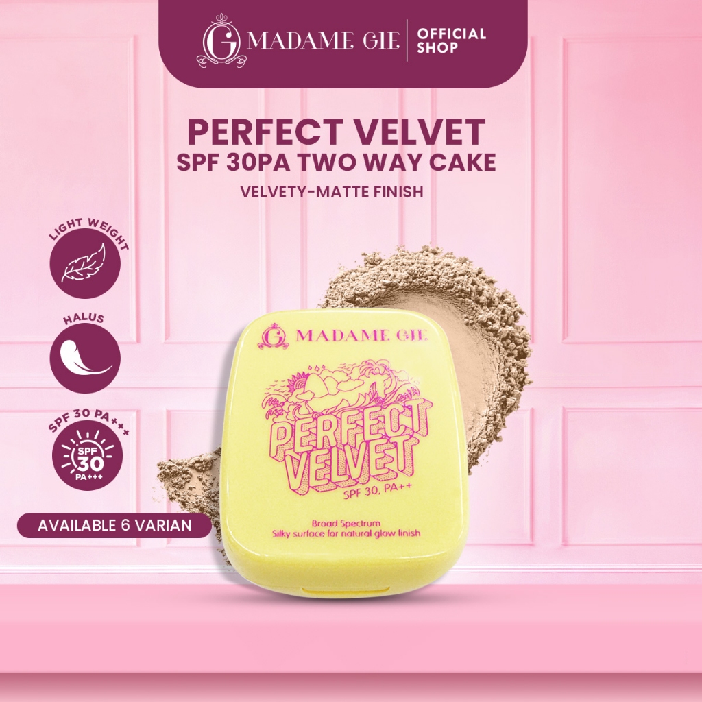 Foto Madame Gie Perfect Velvet SPF 30PA++ Two Way Cake - MakeUp Bedak Padat