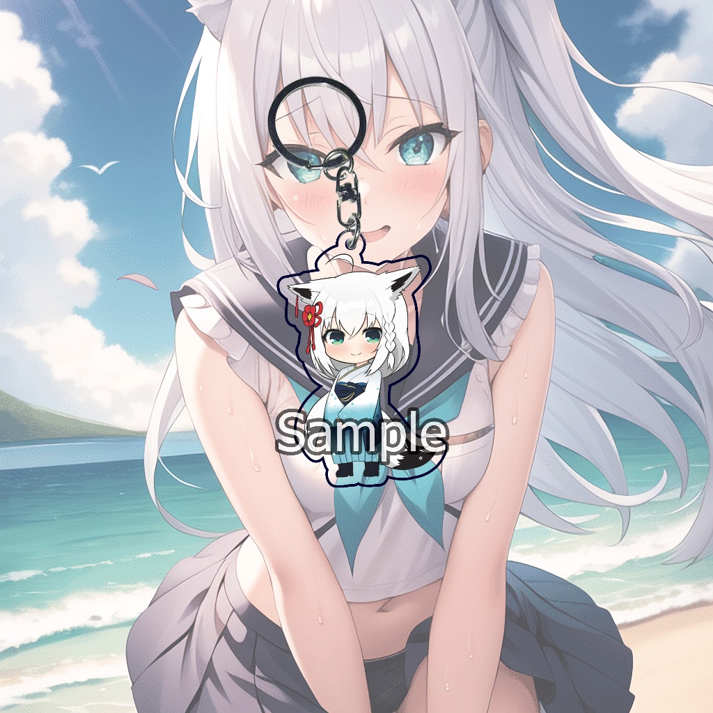 Gantungan Kunci Hololive Fubuki 05 - Key Chain - Strap hp - Pinch strap - Gantungan Hp - Souvenir - 