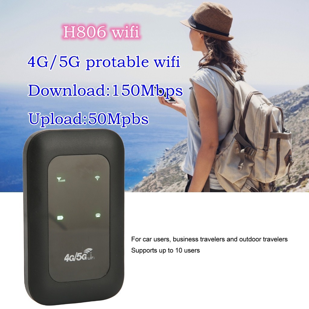 【COD】H806 Wireless Router 4G LTE Mini Modem 150Mbps Mobile Broadband WiFi