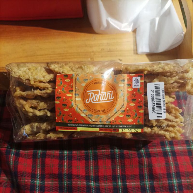 

Keripik Tempe Rohan original 165gr Khas Bandung