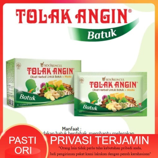 

SIDOMUNCUL TOLAK ANGIN BATUK CAIR , 1 box isi 5 SACHET