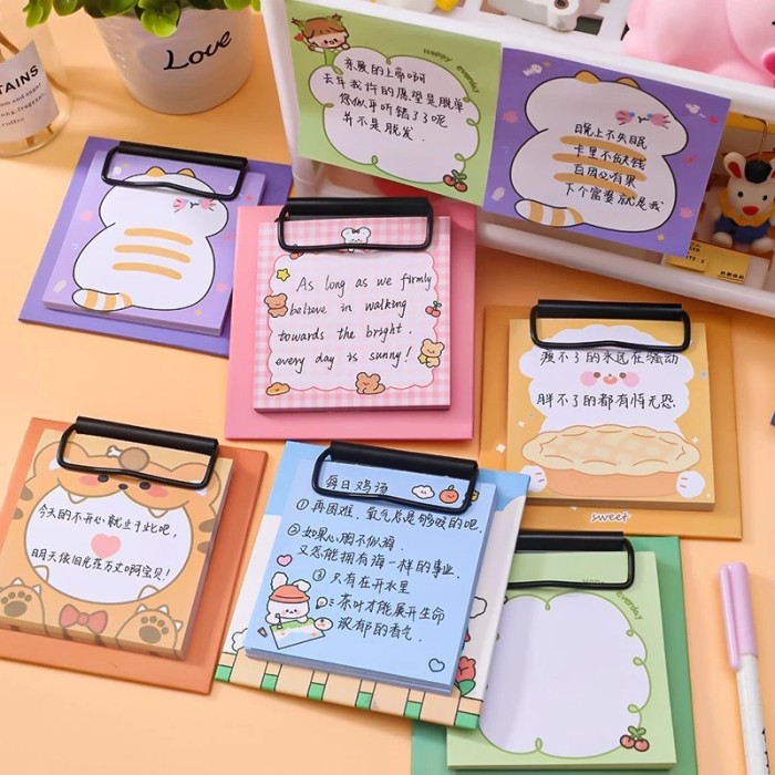 

MEMO PAPAN MIKA KARAKTER /NOTES KECIL DENGAN KARAKTER LUCU