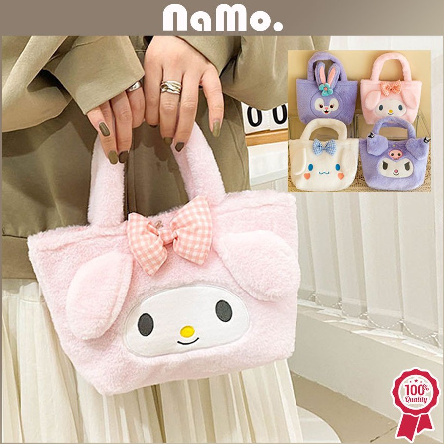KODE S2F Namo Gift Tas bulu lucu karakter sanrio Shoulder tote bag cute fluffy untuk anak