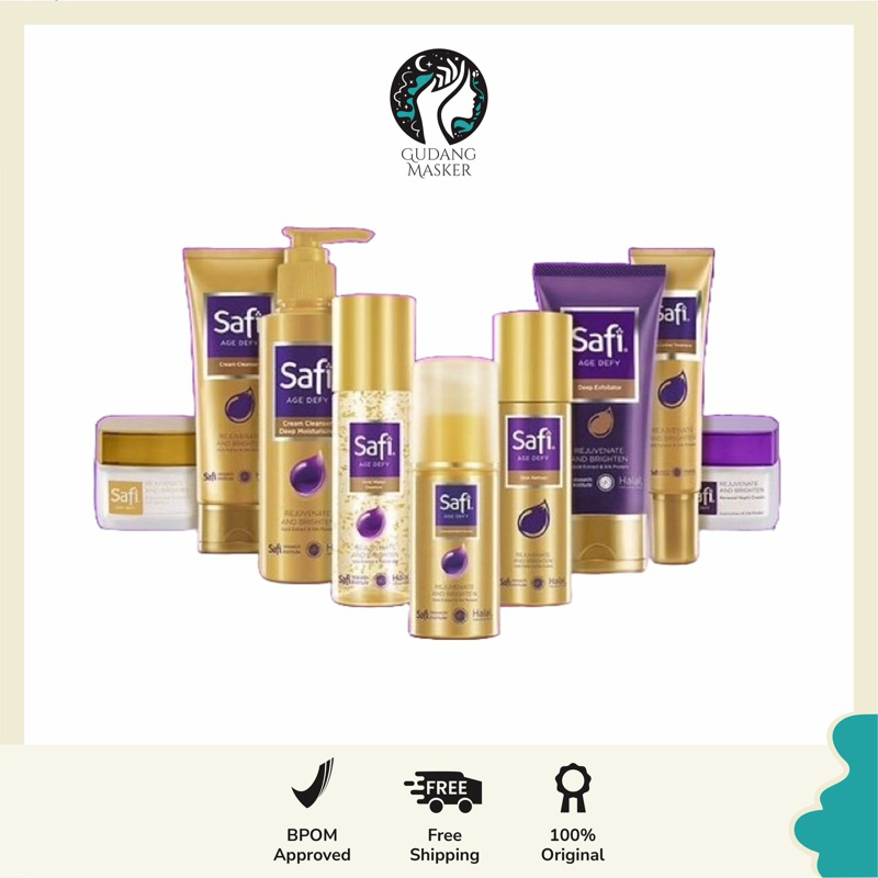 SAFI AGE DEFY Cream Cleanser | Gold Water | Day Emulsion | Renewal Night