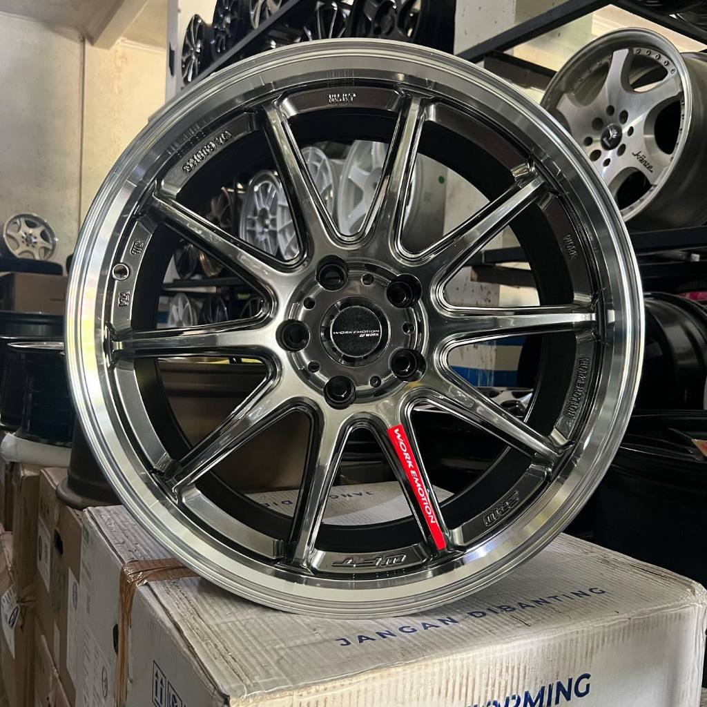 velg work zr10 ring 18 lebar 8,5 pcd 5x114,3 velg mobil xpander,hrv,terios,rush civic