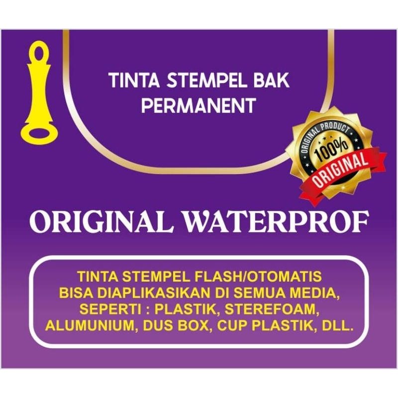 

TINTA STEMPEL KAYU/STEMPAD WATERPROF 100 MILI