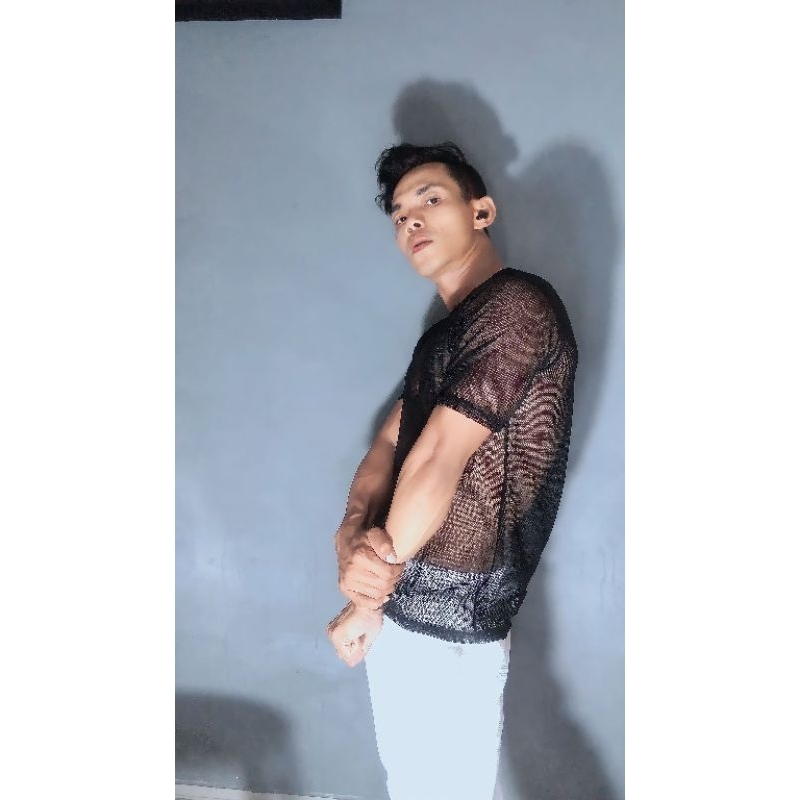 Kaos jaring pria muscle