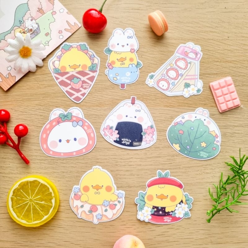

Wookie and Soya Kombini Mini Market Snacks Jumbo Glitter Waterproof Stickers