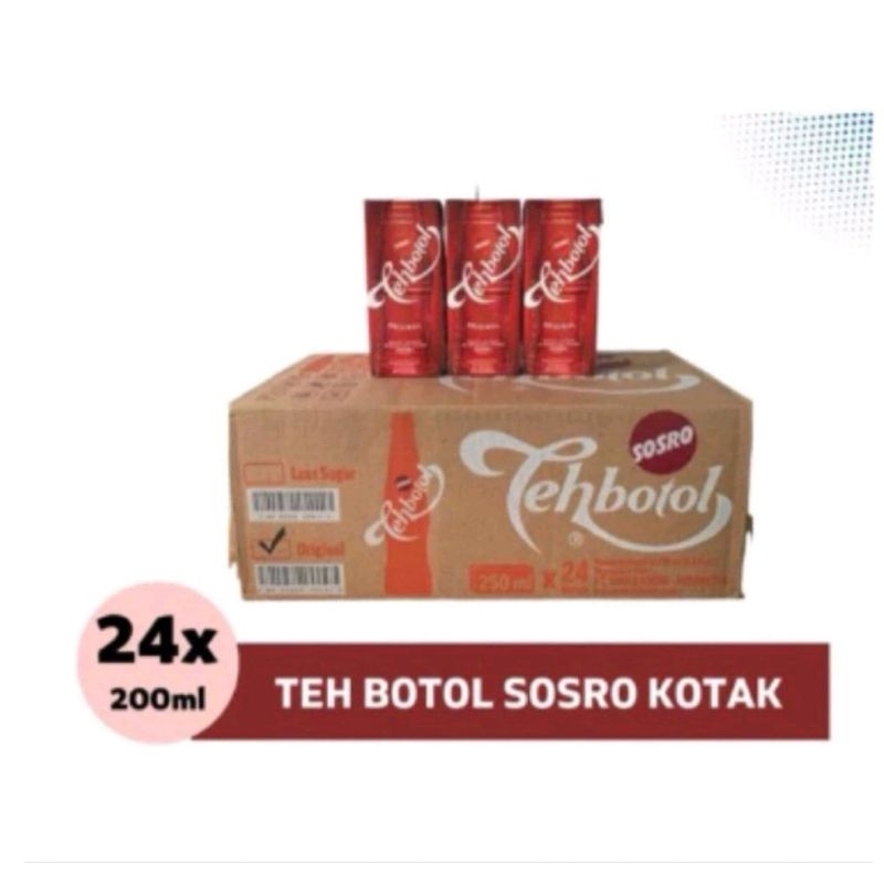 

Teh Botol Sosro Kotak 200ml isi 24pcs