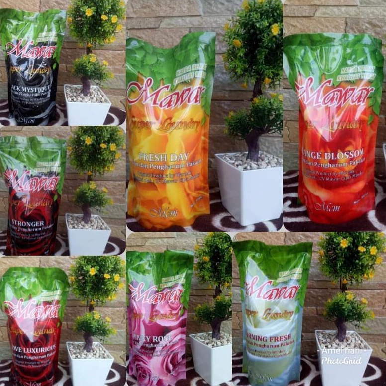 Terpercaya Pewangi Pelicin Pakaian Laundry Mawar MSL Indonesia Original 1