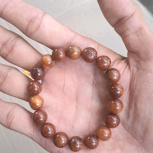 Gelang kaukah bulat 10mm tali karet