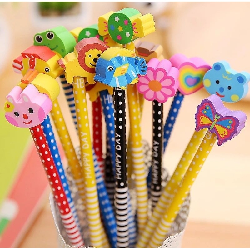 

Pensil Kepala Penghapus Karakter Lucu Murah Anak (StationeryMurah.Viral)