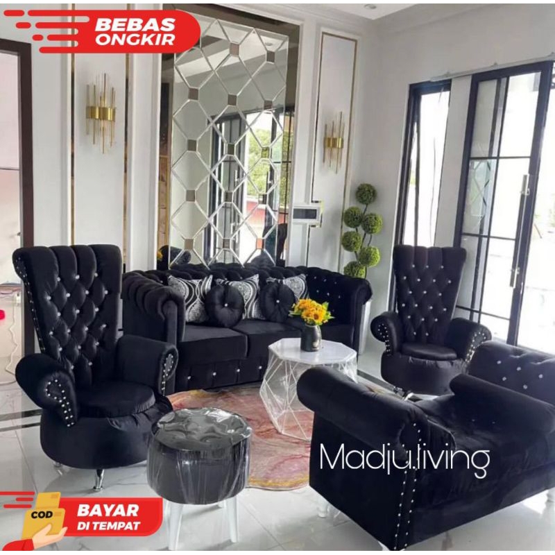 sofa cheaster /sofa tamu / sofa mewah / sofaset / sofa sultan