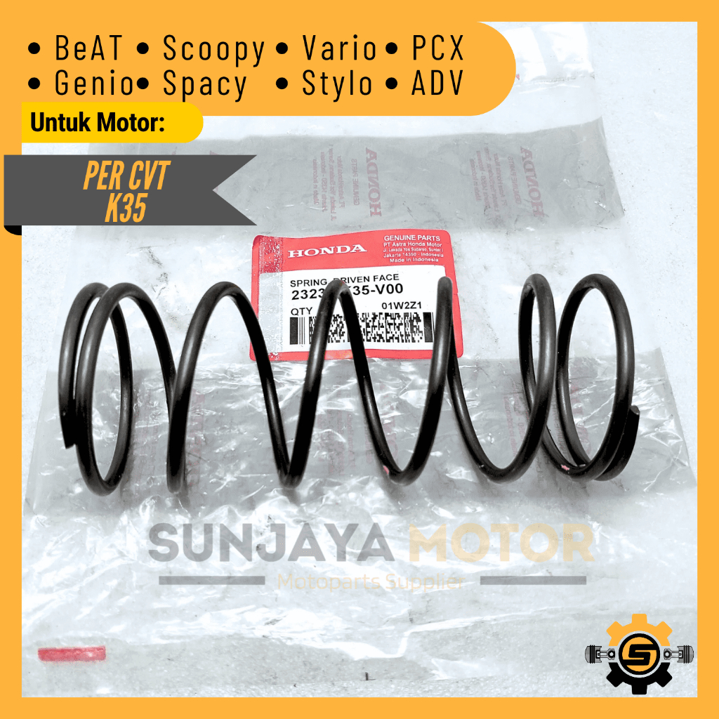 Per Pulley Original Honda K35 Per CVT Beat FI Scoopy ESP Vario 125 FI Spacy Vario 110 Karbu Genio Va