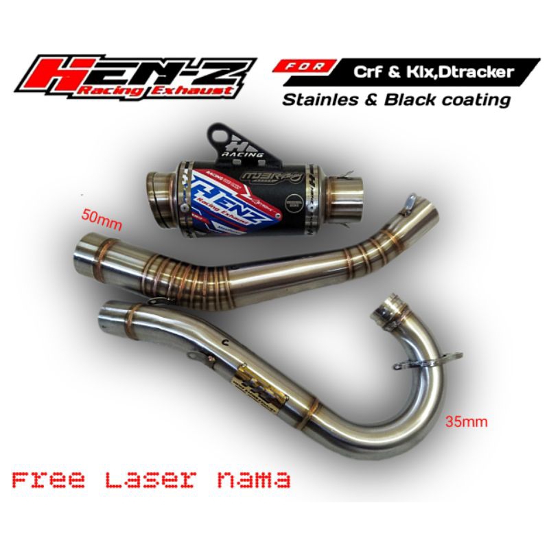 Kenalpot Klx,dtracker Henz racing Exhaust