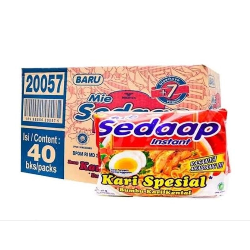 

MIE SEDAAP KARi SPESIAL SATU DUS ISI 40 PCS SETENGAH DUS ISI 20 PCS