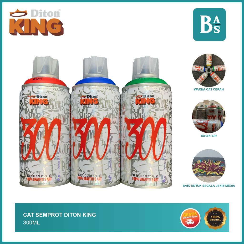 

Diton King - Cat Semprot 300ml - Bali Art Supplies