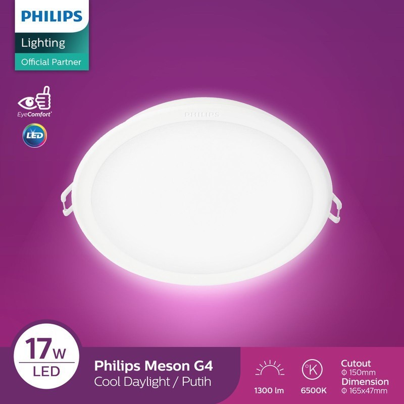 philips downlight meson 17w 21w 24watt bulat lampu plavon led philip messon led panel inbow bulet