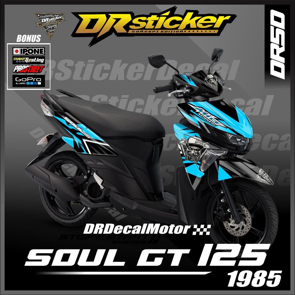 Stiker Soul Gt 125 Decal Soul Gt 125 Striping Soul Gt 125 Stiker Mio Soul Gt 125 Striping Mio Soul G