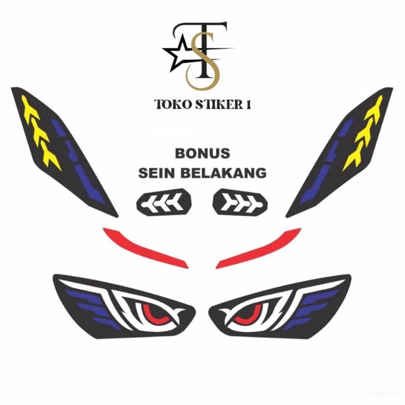 Stiker lampu vario new 160cc