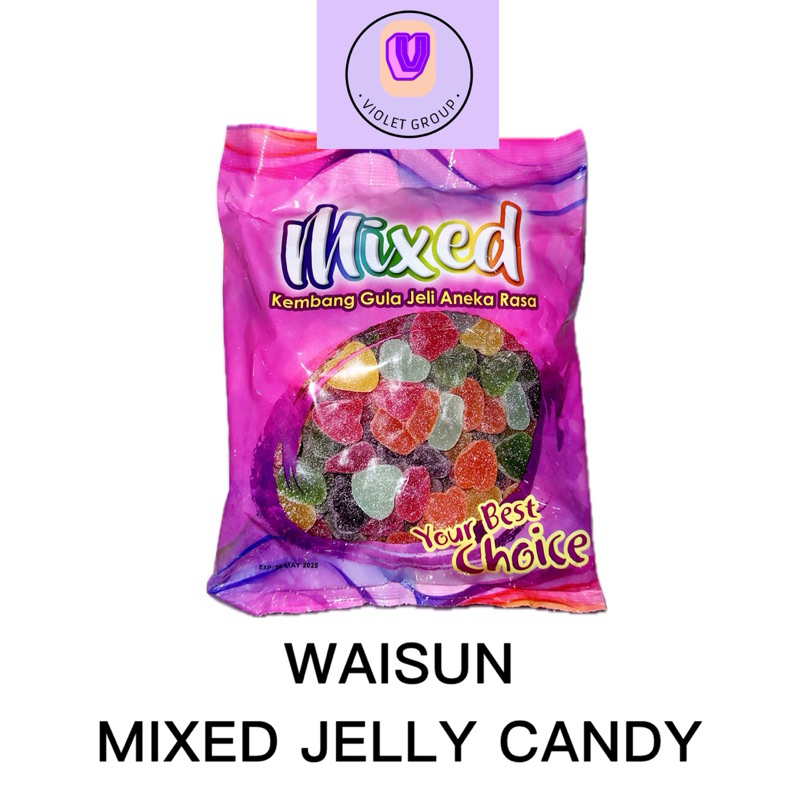 

WAISUN MIXED JELLY CANDY 1KG KEMBANG GULA ANEKA RASA JELI PERMEN