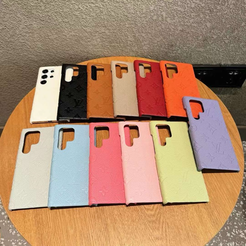 LV COLORFUL LEATHER CASE SAMSUNG S25 S25PLUS S25ULRRA S24 S24PLUS S24ULTRA S23 ULTRA S22 S21 S20 S20