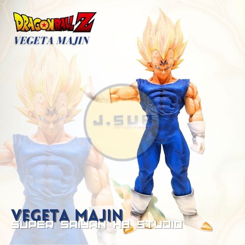 Action Figure Vegeta Majin Statue Dragonball DBZ Class Studio Design Tangan Ke Samping