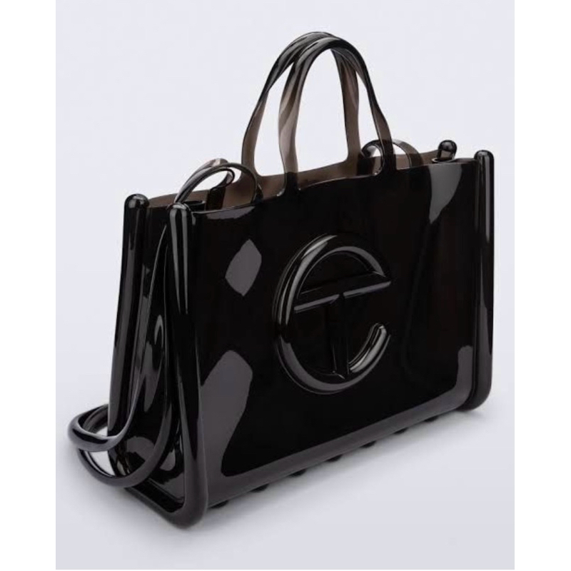 telfar x melissa black bag medium size