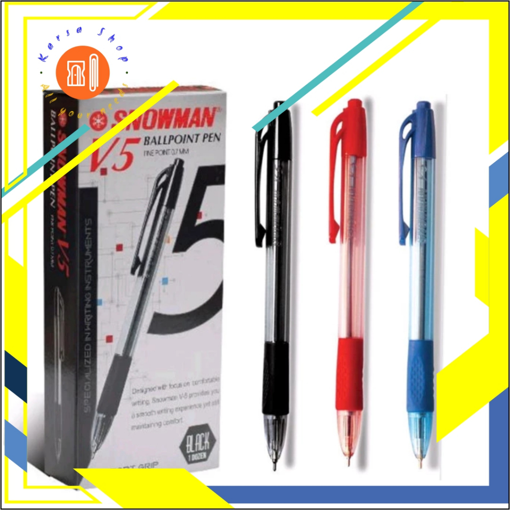 

Pulpen/Bolpen/Ballpoint/Ballpen Cetekan Snowman V5