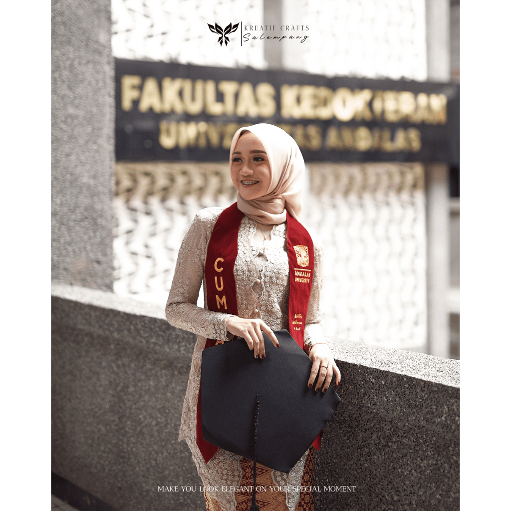 Selempang Wisuda Leher / Selempang Murah / Selempang Wisuda - Bahan Beludru - Graduation Sash
