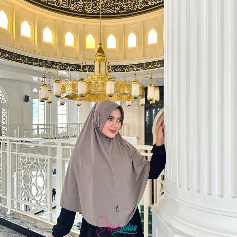 CHR HIJAB KERUDUNG POLOS BERGO CHR SEMI (L) BAHAN JERSEY SUPER ORIGINAL