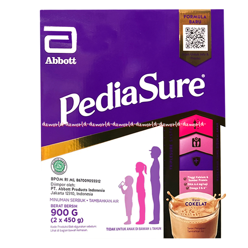 

Pediasure 900gr Rasa Coklat Susu Formula Untuk Usia 1-10tahun Kemasan Kardus Pediasure