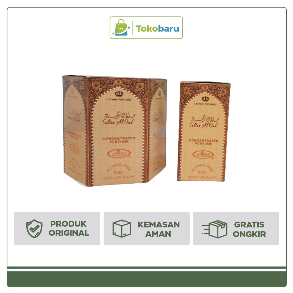 Parfum Al Rehab Sultan Al Oud 6pcs / Minyak Wangi Sultan Al Oud Original
