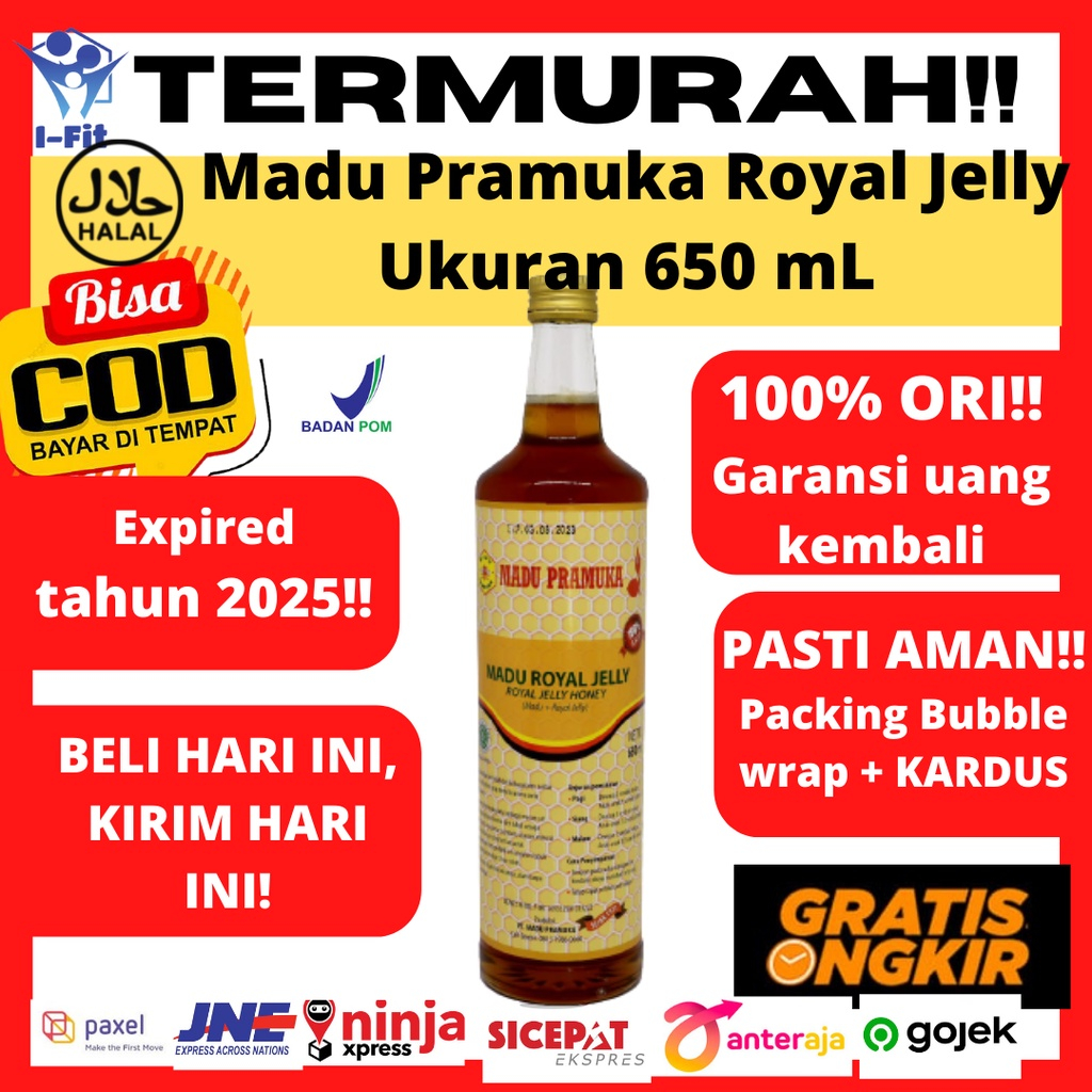 

Madu Pramuka Royal Jelly 650 mL madu super 100% original halal