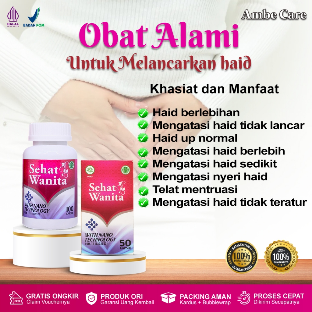 Obat pelancar haid,i telat mentruasi, nyeri saat haid, haid up nomral, haid berlebihan, haid sedikit