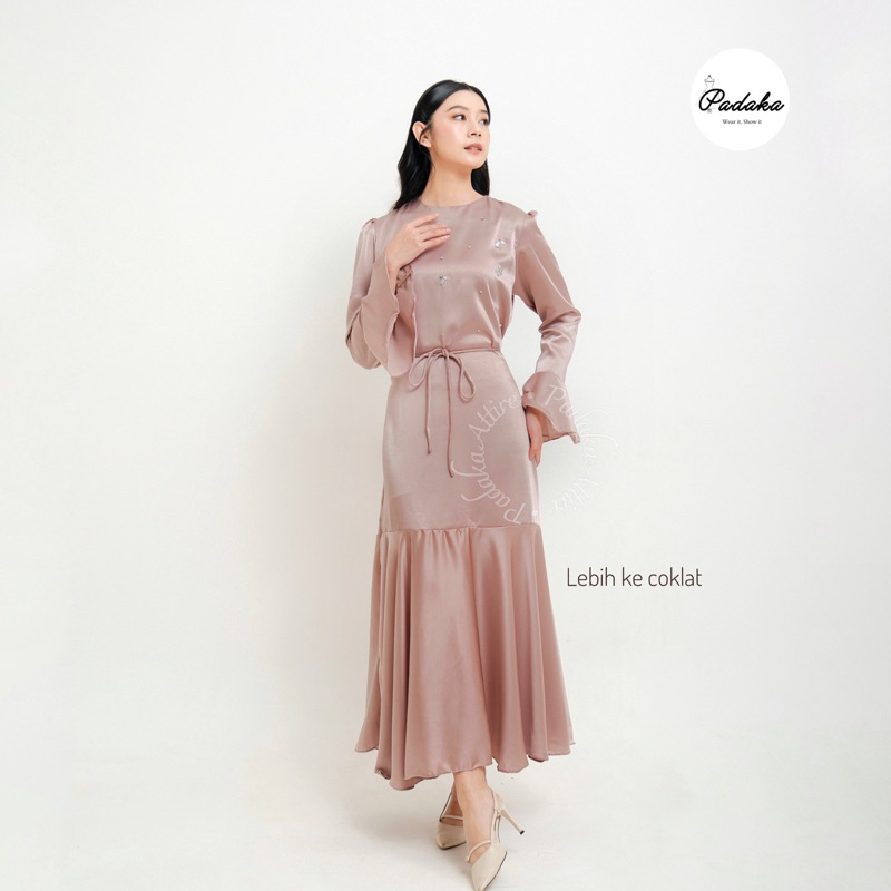 RAYA SERIES Padaka Attire - SASMAYA - Dress Baju Lebaran Kaftan Abaya Fashion Muslim Gamis 2024
