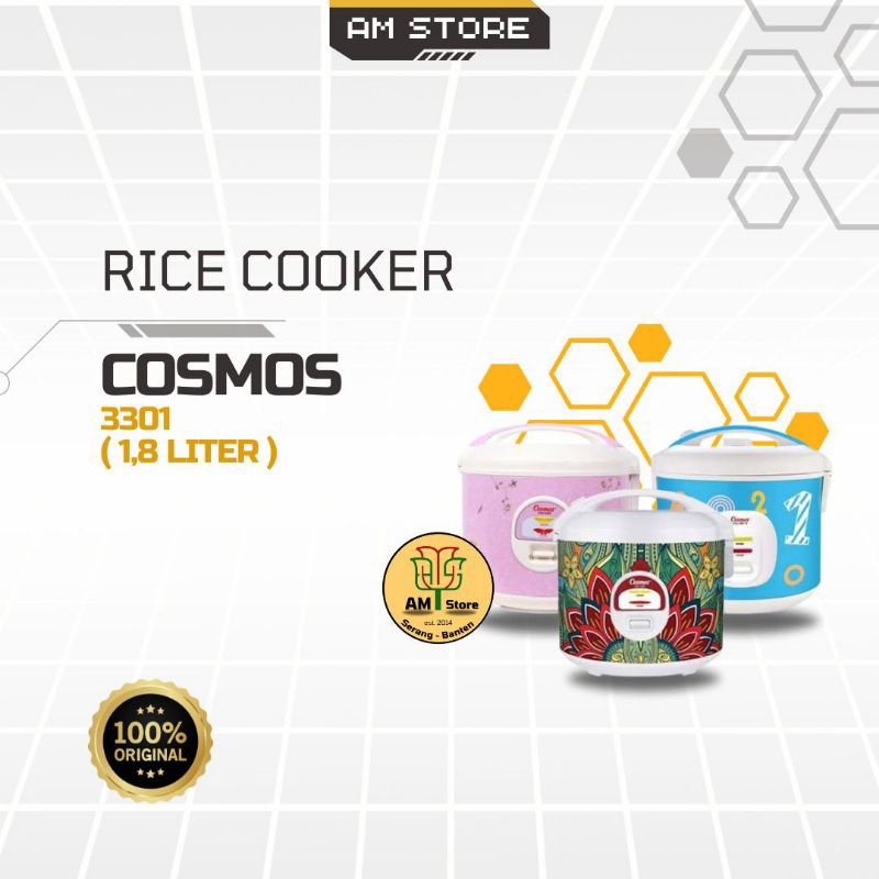 Magic Com Cosmos / Rice Cooker Cosmos 3301 (1,8 Liter)