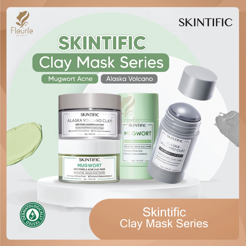 SKINTIFIC Clay Mask Series - Skintific Clay Mask Series / Skintific Clay Stick Series / Masker Wajah