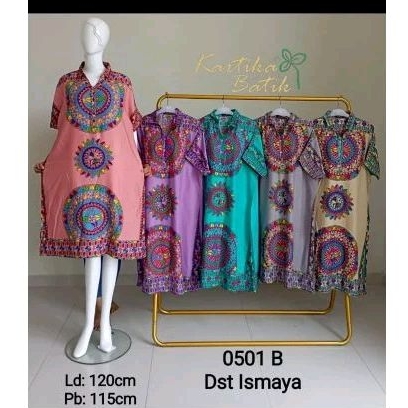 Daster Batik Kartika Leher Kerah Kancing 3