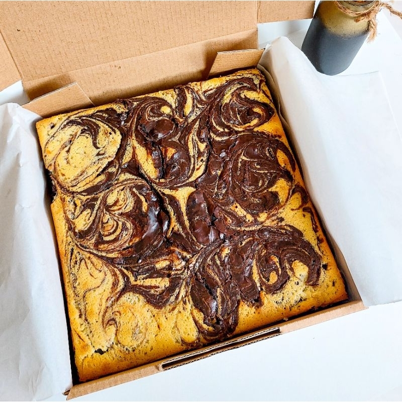 

PAPAREN BROWNIES PANGGANG TOPING | BIG SIZE