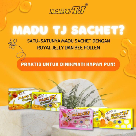 

Madu Sachet TJ Joybee Sachet Original Jeruk Strowbery Tresno Joyo