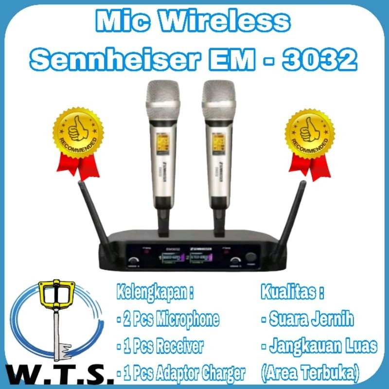 Microphone Wireless Sennheiser EM-3032 (2 Mic Handled)