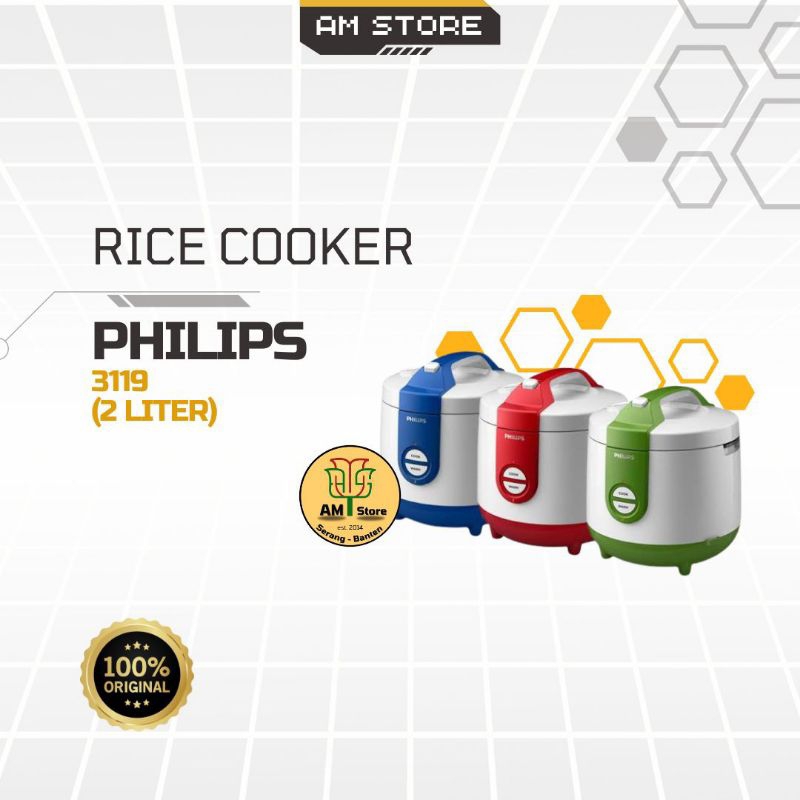 Magic Com Philips/ Rice Cooker Philips 3119 (2 Liter)