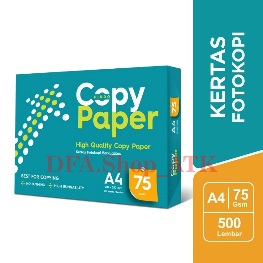 

Kertas HVS A4 75Gram / Kertas HVS Copy Paper / Kertas Fotocopy / Print Paper