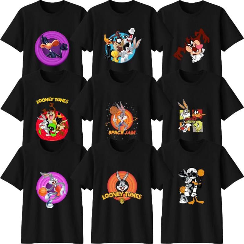 Kaos Anak Looney Tunes Hitam - Series Looney Tunes