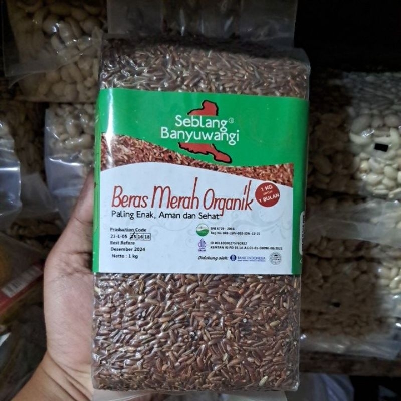 

Beras Merah Organik 1kg - Seblang Banyuwangi