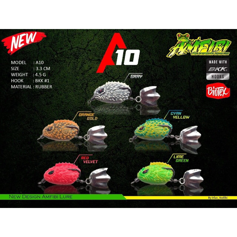 Soft Frog 3D Amfibi Lure A10 3,3cm